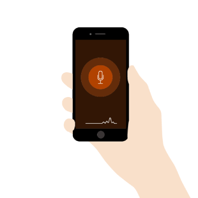 スマートフォンの音声認識